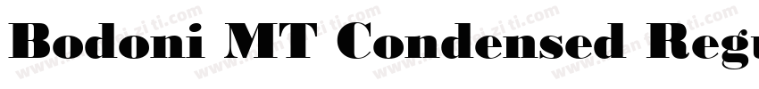 Bodoni MT Condensed Regular字体转换